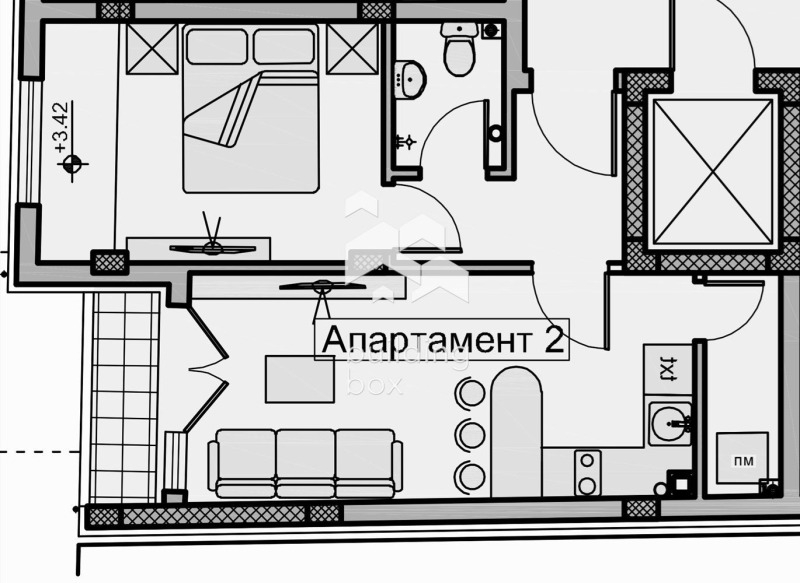 Продава 2-СТАЕН, гр. Пловдив, Христо Смирненски, снимка 2 - Aпартаменти - 49060306