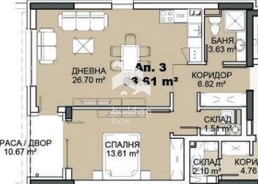 Na sprzedaż  1 sypialnia Sofia , Knjażewo , 75 mkw | 79966020 - obraz [11]
