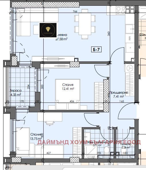 À vendre  2 chambres Plovdiv , Gagarin , 99 m² | 77896744 - image [2]