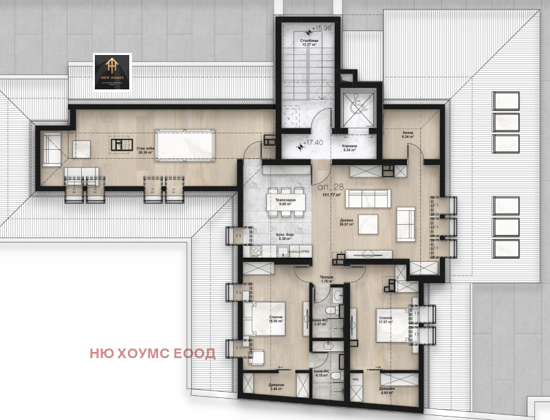 Na prodej  3 ložnice Sofia , Ljulin 2 , 169 m2 | 41507894 - obraz [4]