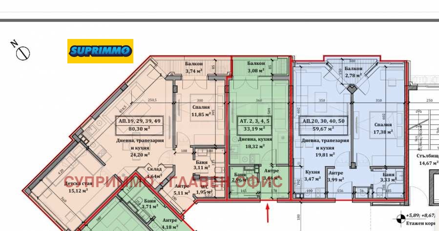 Продава 1-СТАЕН, гр. София, Обеля 1, снимка 2 - Апартаменти - 56226030
