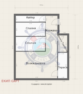 3-стаен град Варна, м-т Пчелина 4