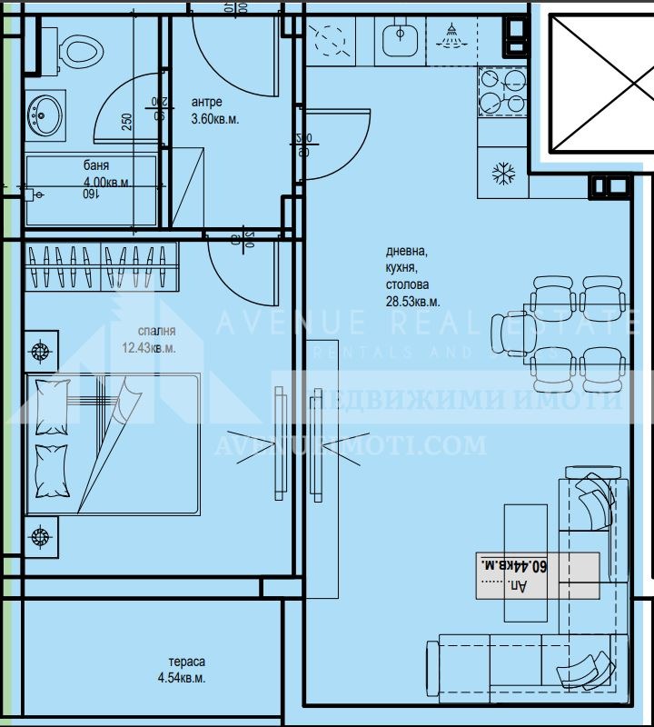 Satılık  1 yatak odası Plovdiv , Karşiyaka , 70 metrekare | 19273743 - görüntü [2]