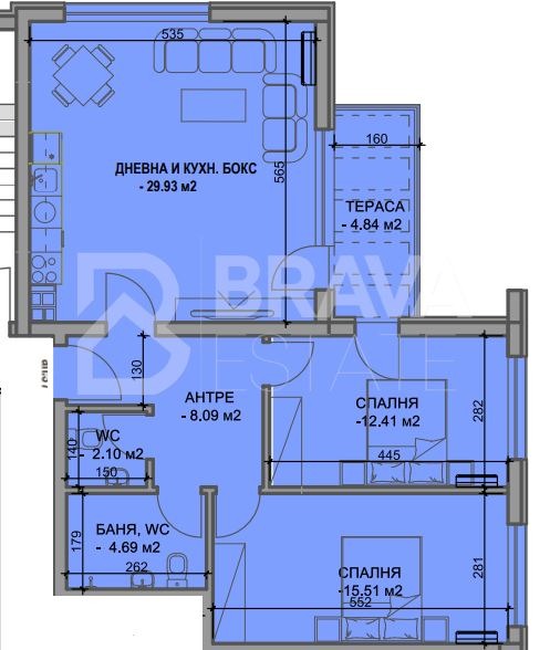 Продава 3-СТАЕН, гр. Пловдив, Кючук Париж, снимка 2 - Апартаменти - 52408043