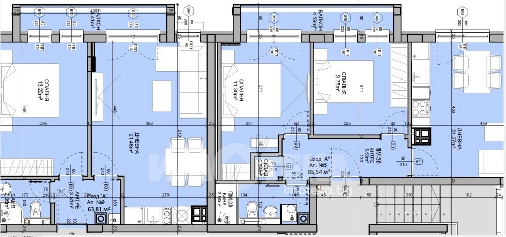 Продава 3-СТАЕН, гр. София, Манастирски ливади, снимка 4 - Апартаменти - 53871392