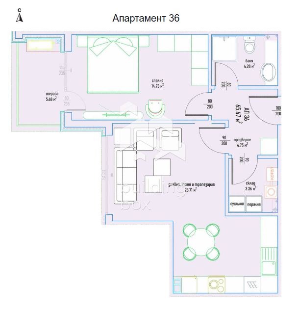 Продава  2-стаен град София , Малинова долина , 79 кв.м | 32766080 - изображение [2]