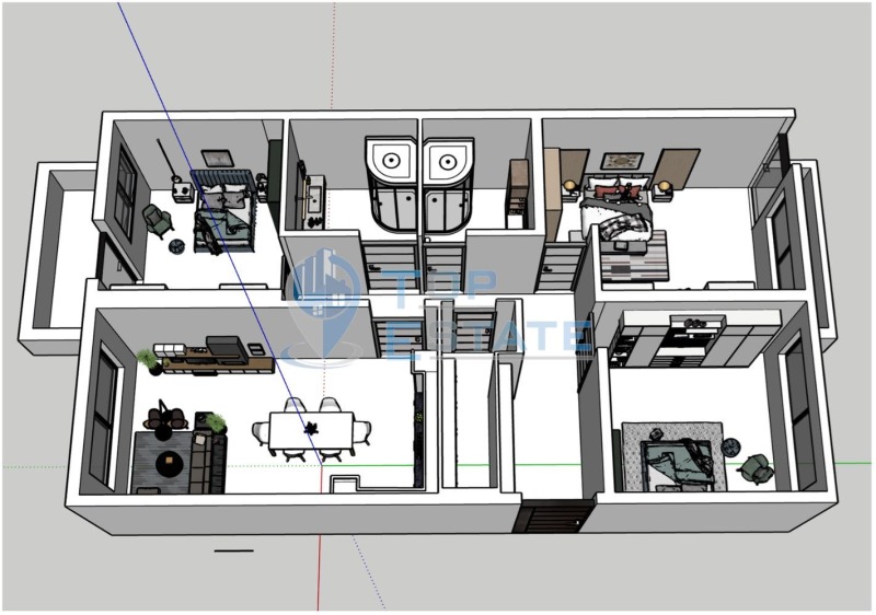 Продава 4-СТАЕН, гр. Велико Търново, Бузлуджа, снимка 2 - Апартаменти - 47702262