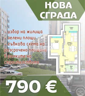 Продава 2-стаен град Пловдив Въстанически - [1] 