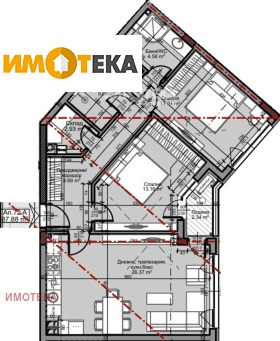 Продава 3-стаен град София Младост 4 - [1] 