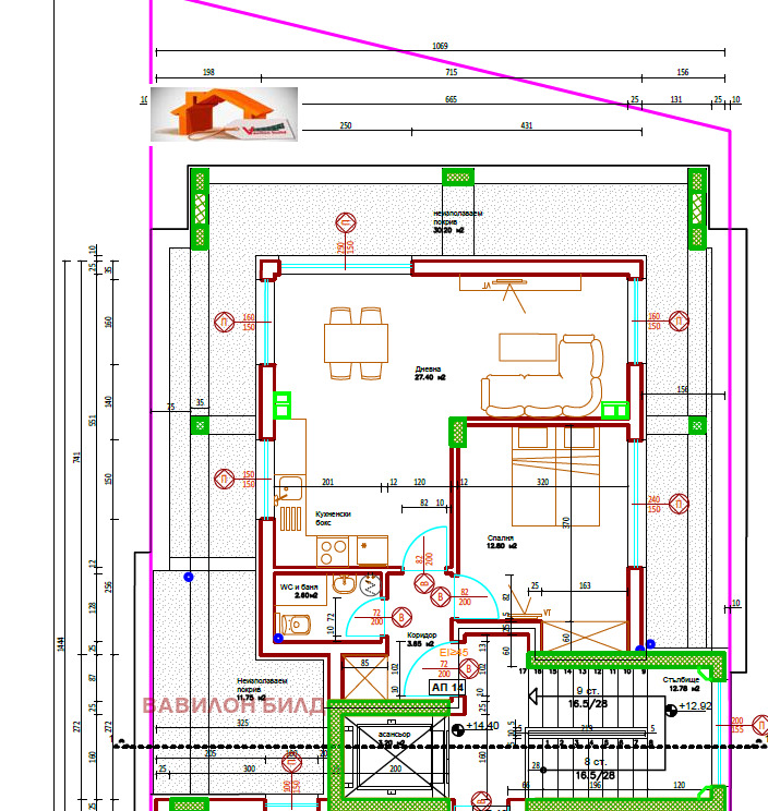 Продава  2-стаен град Пловдив , Коматевски възел , 126 кв.м | 41198819 - изображение [17]