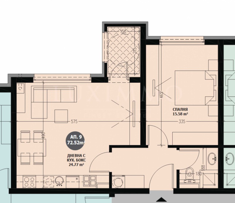 Zu verkaufen  1 Schlafzimmer Sofia , Witoscha , 72 qm | 56608833 - Bild [2]