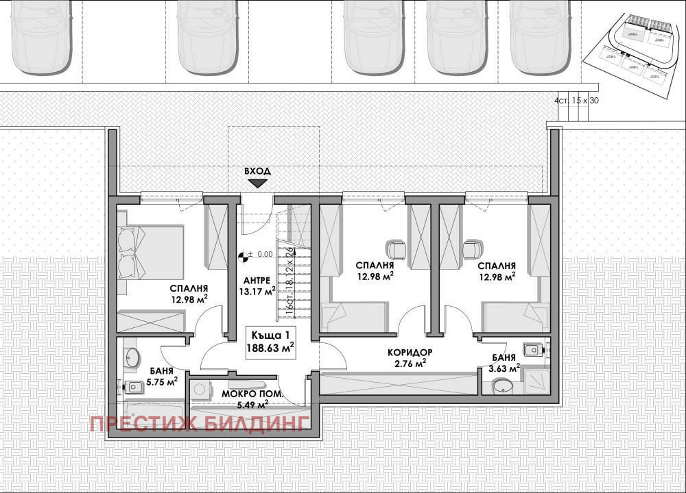 Продава КЪЩА, гр. София, с. Бистрица, снимка 3 - Къщи - 53861275