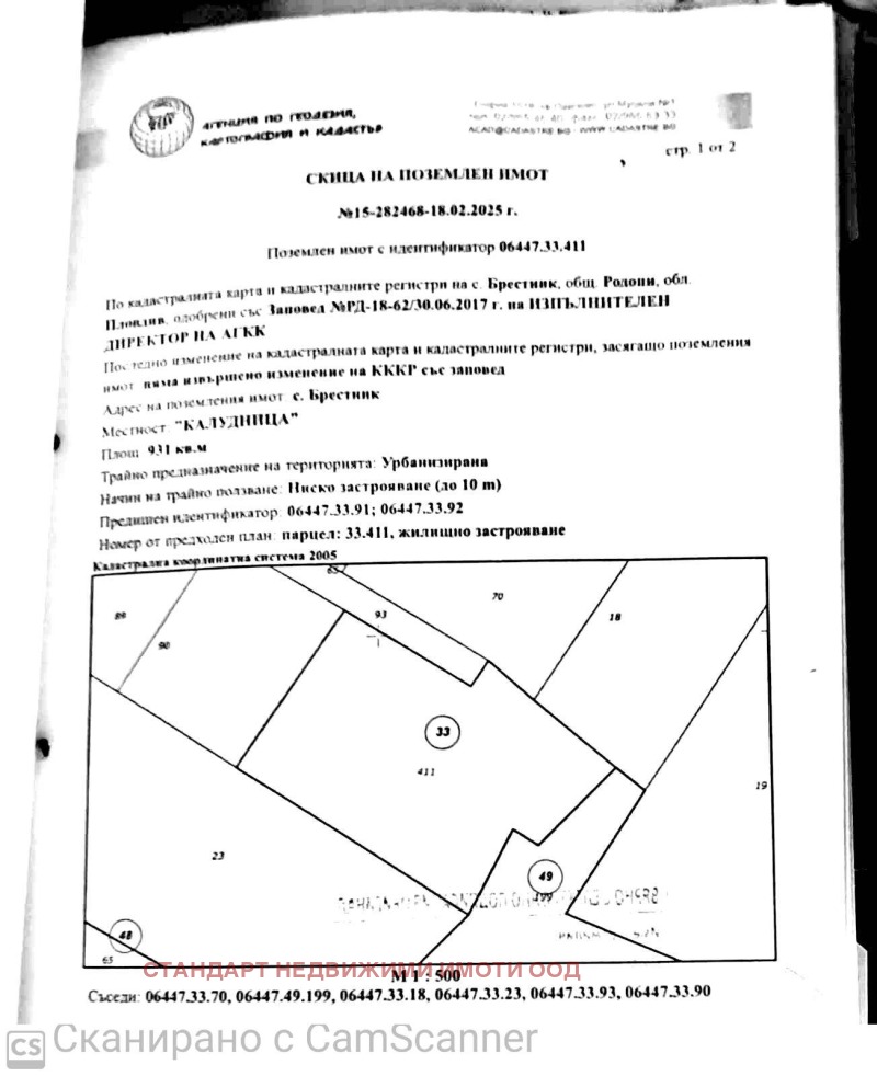 Til salg  Grund region Plovdiv , Brestnik , 931 kvm | 35121672