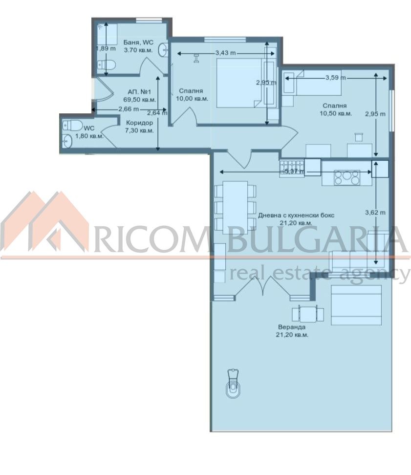 Продава 3-СТАЕН, гр. Варна, Бриз, снимка 5 - Апартаменти - 49663272