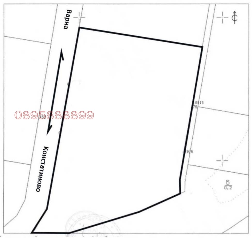 Продава ПАРЦЕЛ, гр. Варна, с. Константиново, снимка 5 - Парцели - 54597645