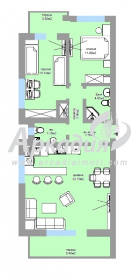 2 Schlafzimmer Wastanitscheski, Plowdiw 1