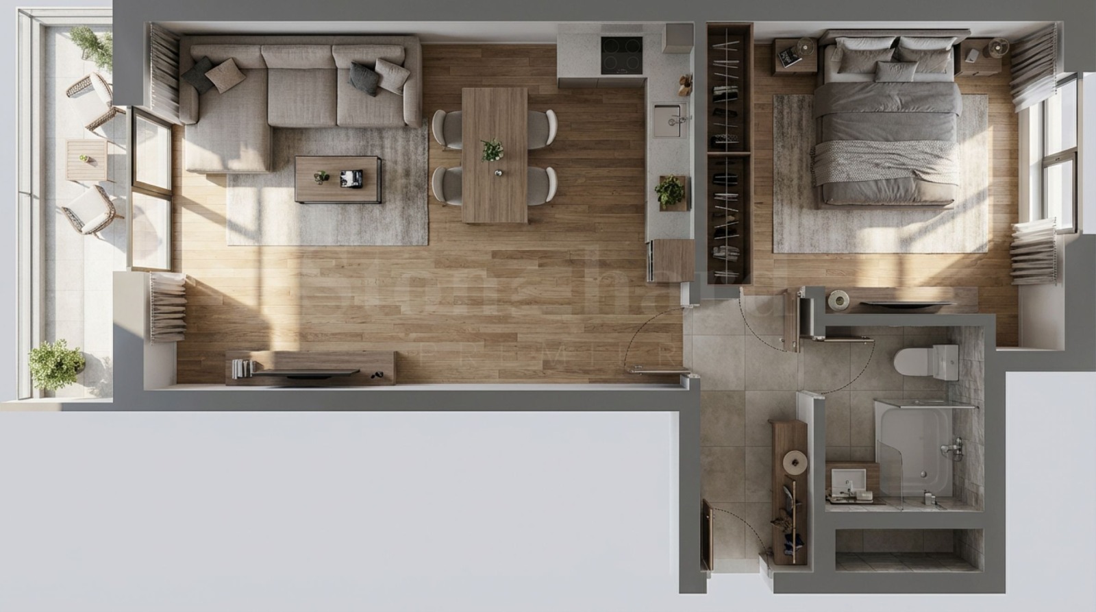 Продава 2-СТАЕН, гр. Пловдив, Тракия, снимка 3 - Апартаменти - 53456802