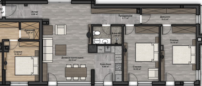 Продава 3-СТАЕН, гр. София, Люлин 4, снимка 4 - Апартаменти - 52874254