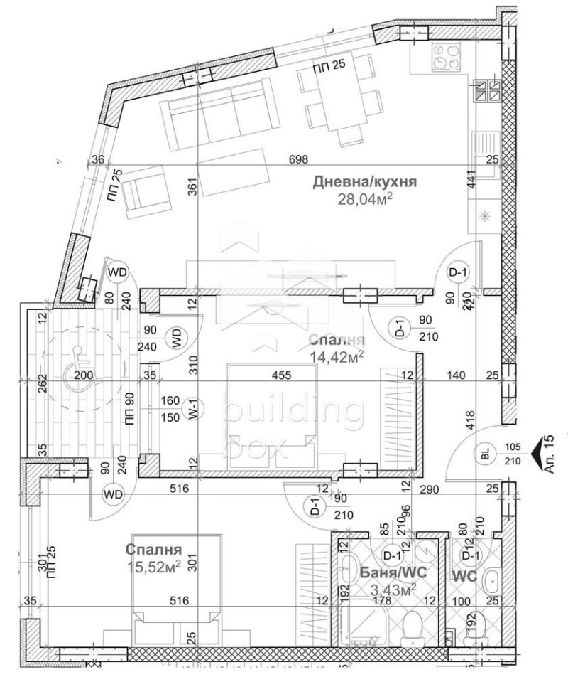 Продава 3-СТАЕН, гр. Варна, м-т Сотира, снимка 2 - Aпартаменти - 47029099