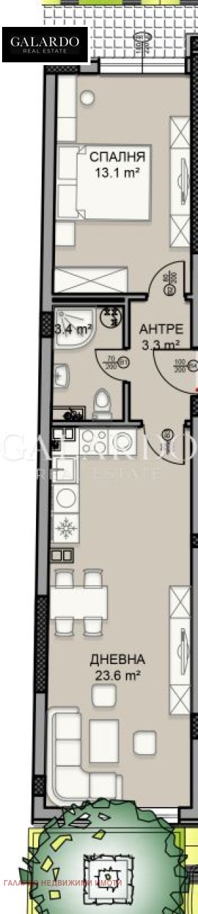 Продава 2-СТАЕН, гр. София, Дървеница, снимка 5 - Апартаменти - 54080006