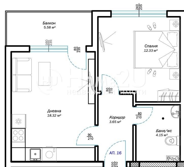 Продава 2-СТАЕН, гр. Варна, Виница, снимка 8 - Aпартаменти - 47129077