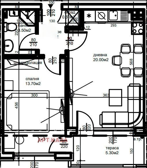 Продава 2-СТАЕН, гр. Пловдив, Кючук Париж, снимка 4 - Aпартаменти - 47803214