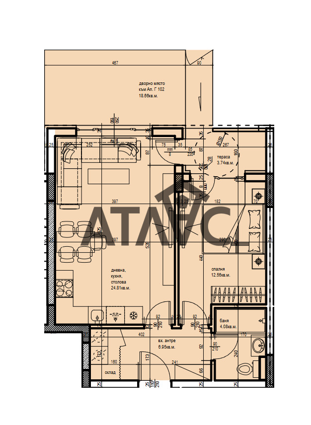 À venda  1 quarto Plovdiv , Hristo Smirnenski , 90 m² | 97631281 - imagem [4]