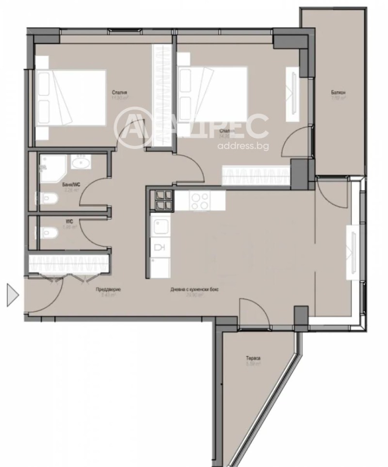 Te koop  2 slaapkamers Sofia , Oborishte , 117 m² | 31876989 - afbeelding [4]