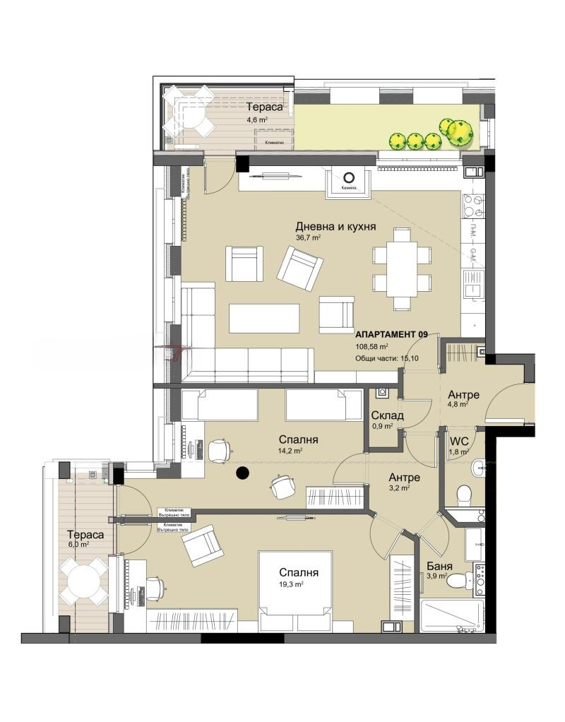 Продава 3-СТАЕН, гр. София, Красно село, снимка 2 - Апартаменти - 53163553