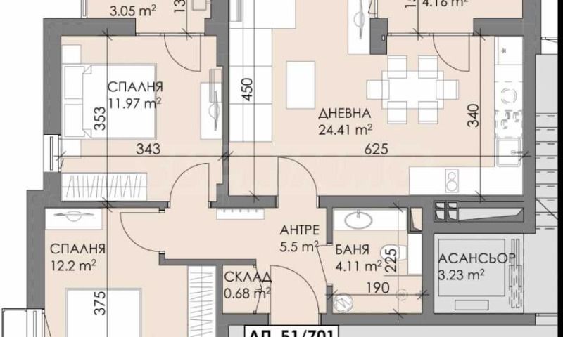 Продава 3-СТАЕН, гр. Бургас, област Бургас, снимка 3 - Апартаменти - 53170507