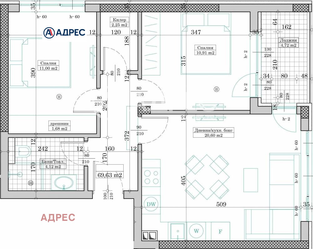 Продава 3-СТАЕН, гр. Варна, Кайсиева градина, снимка 2 - Апартаменти - 53900112