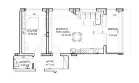 1 Schlafzimmer Mladeschki Halm, Plowdiw 2