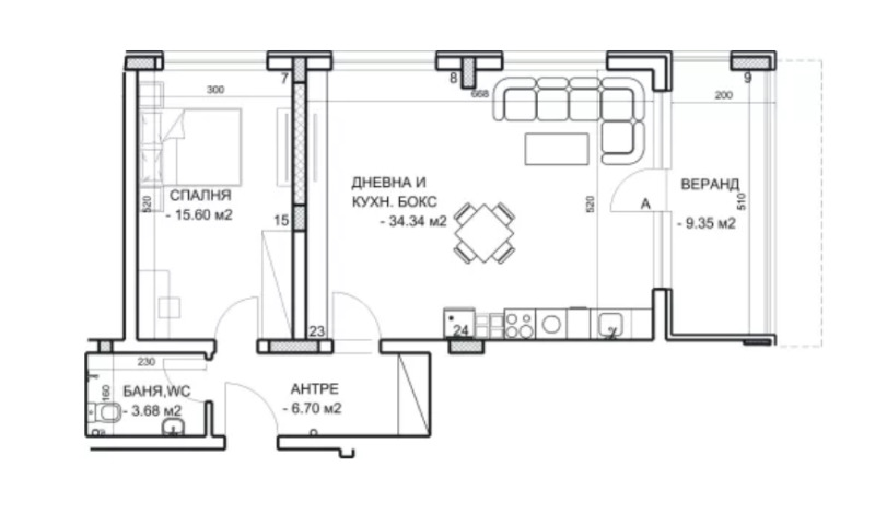 Til salgs  1 soverom Plovdiv , Mladesjki Halm , 93 kvm | 60823706 - bilde [2]