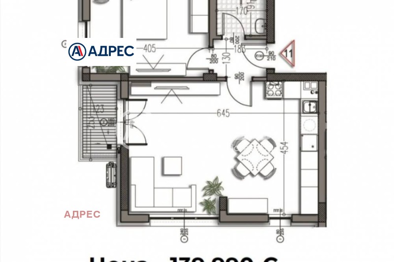 Продава 2-СТАЕН, гр. Варна, Изгрев, снимка 2 - Апартаменти - 52917728