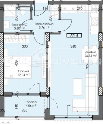 Till salu  1 sovrum Plovdiv , Trakija , 57 kvm | 13387688 - bild [13]