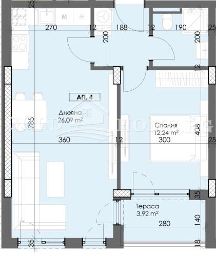 Till salu  1 sovrum Plovdiv , Trakija , 57 kvm | 13387688 - bild [10]