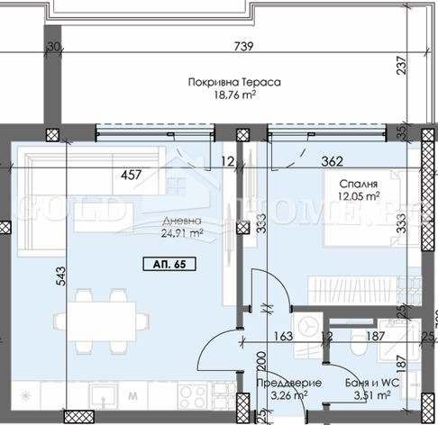 Zu verkaufen  1 Schlafzimmer Plowdiw , Trakija , 58 qm | 13387688 - Bild [7]