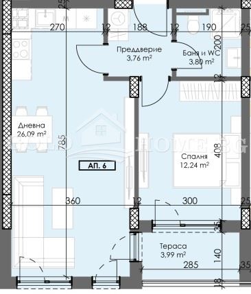 Till salu  1 sovrum Plovdiv , Trakija , 57 kvm | 13387688 - bild [8]