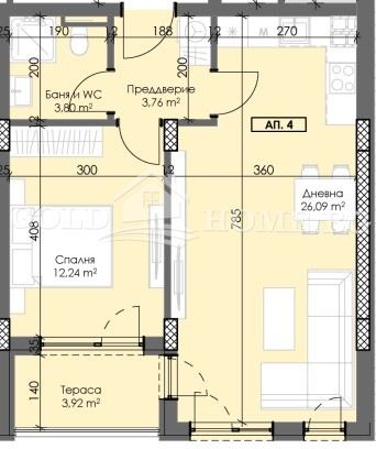 Till salu  1 sovrum Plovdiv , Trakija , 57 kvm | 13387688 - bild [12]