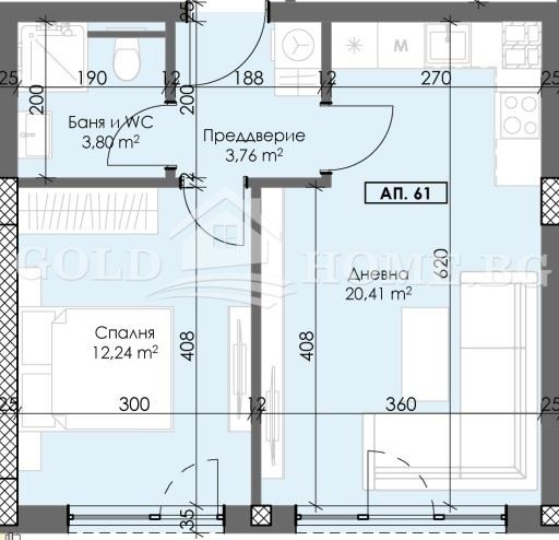 Till salu  1 sovrum Plovdiv , Trakija , 57 kvm | 13387688 - bild [2]