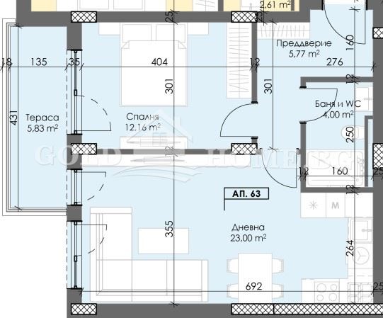 Till salu  1 sovrum Plovdiv , Trakija , 57 kvm | 13387688 - bild [15]