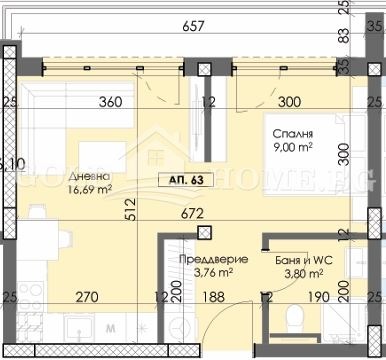 Zu verkaufen  1 Schlafzimmer Plowdiw , Trakija , 58 qm | 13387688 - Bild [2]