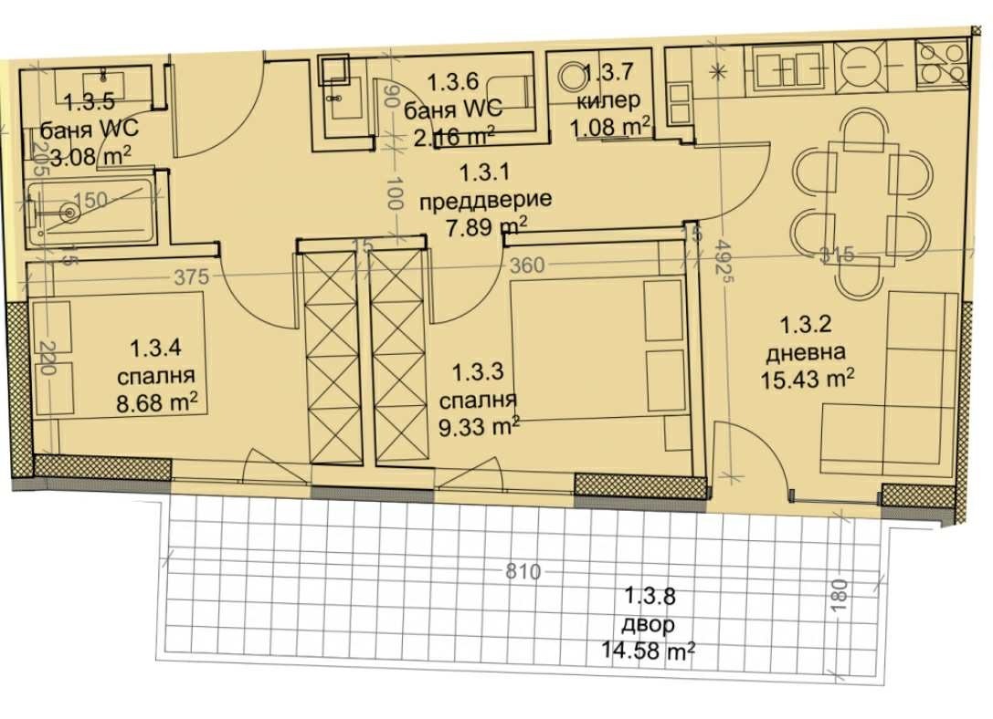 Продава 3-СТАЕН, гр. Варна, Трошево, снимка 2 - Апартаменти - 52063006