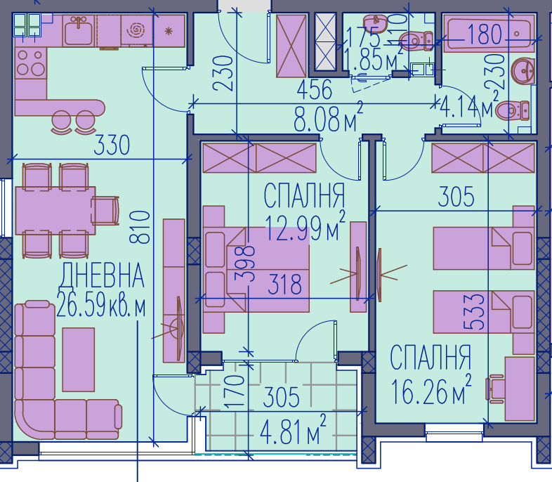 Продава  3-стаен град Пловдив , Център , 108 кв.м | 26820678 - изображение [4]