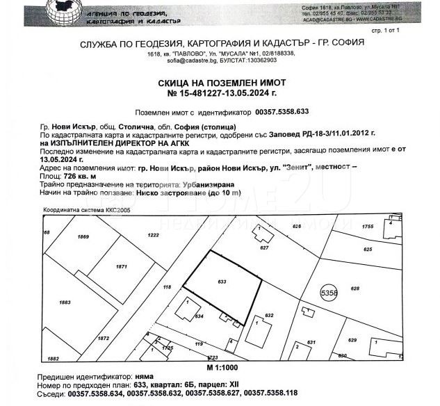 Продава ПАРЦЕЛ, гр. Нови Искър, област София-град, снимка 1 - Парцели - 47188593