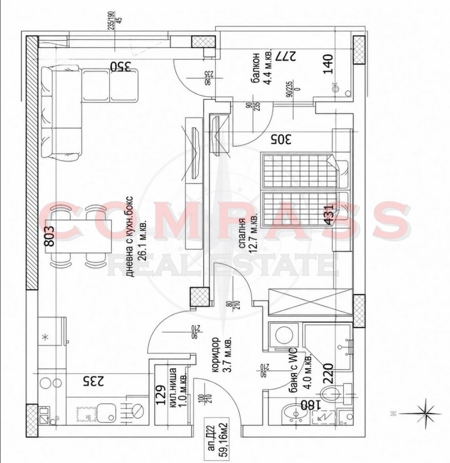 Продава 2-СТАЕН, гр. Варна, Владислав Варненчик 2, снимка 2 - Апартаменти - 54953439