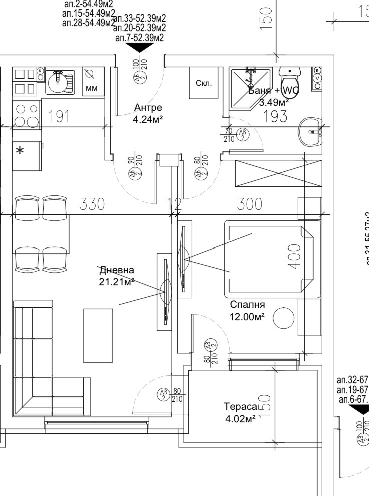 Продава 2-СТАЕН, гр. Пловдив, Остромила, снимка 13 - Апартаменти - 54591203