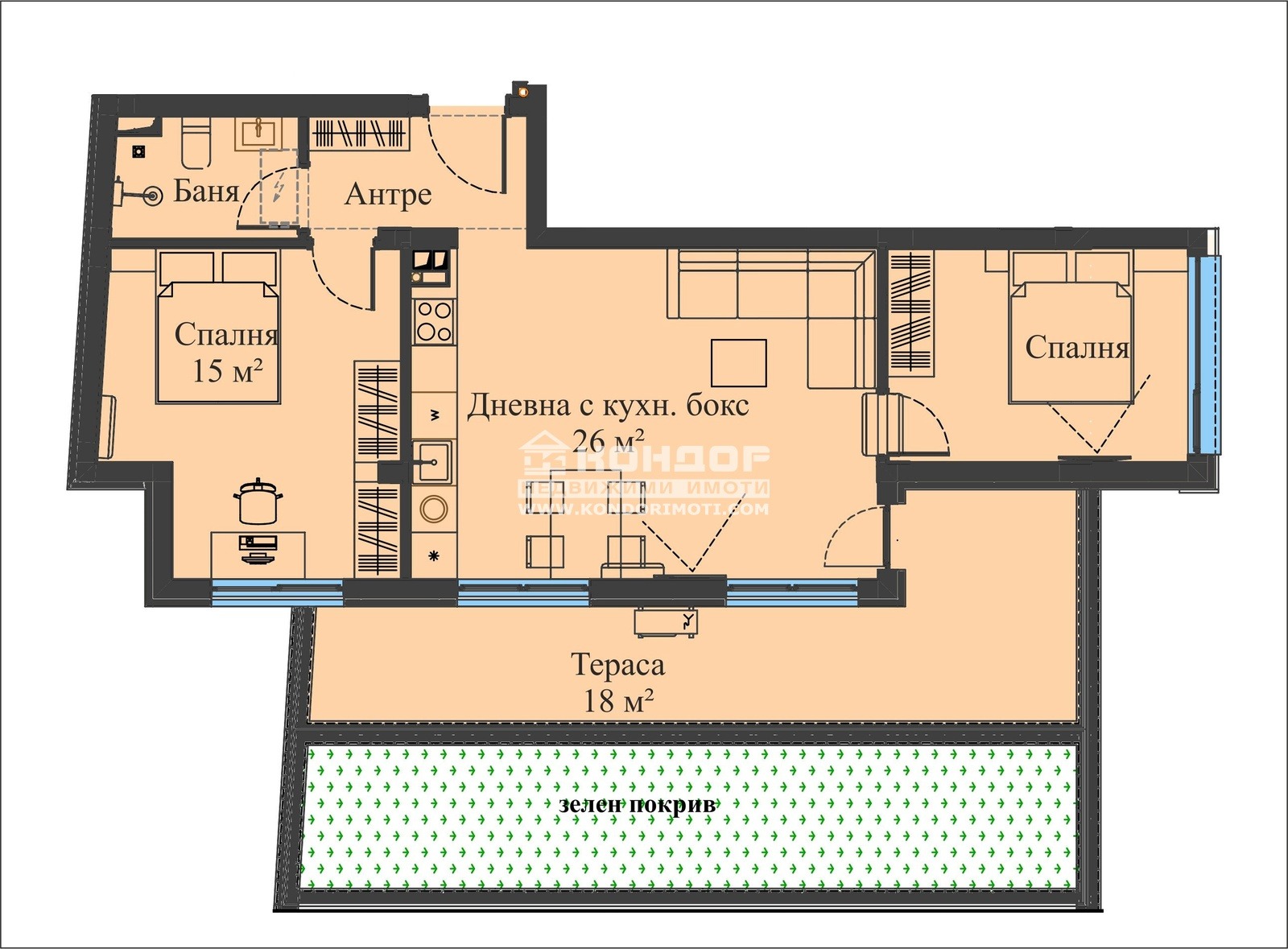 Продава 3-СТАЕН, гр. Пловдив, Христо Смирненски, снимка 2 - Апартаменти - 49451975