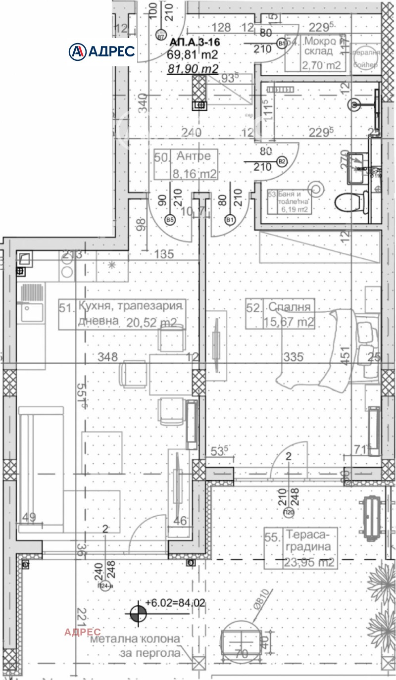 Продава 2-СТАЕН, гр. Варна, к.к. Слънчев ден, снимка 2 - Aпартаменти - 49128433