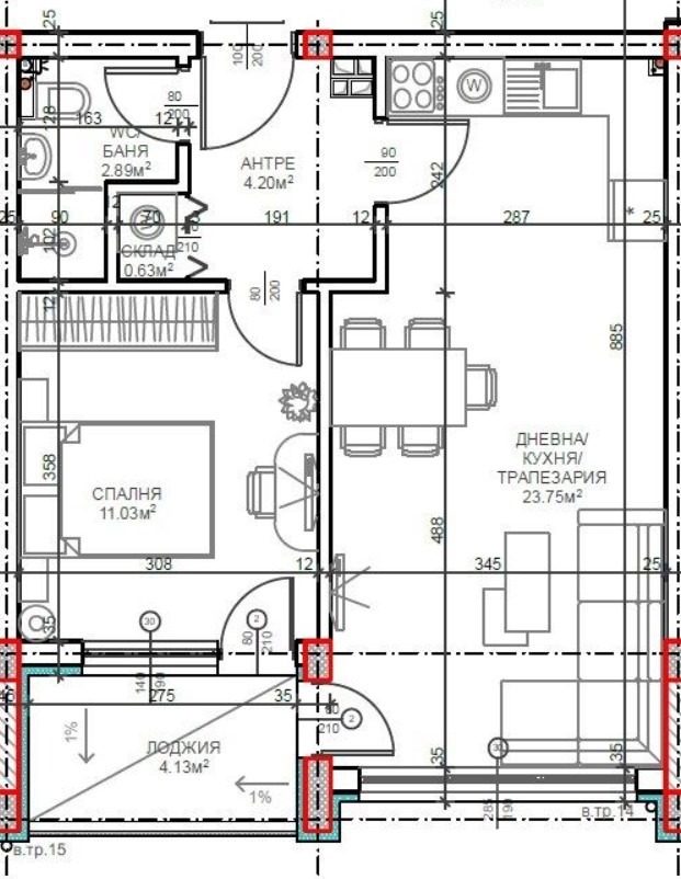 À venda  1 quarto Varna , Vinica , 63 m² | 60764607 - imagem [2]